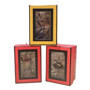 VTG RARE Lot /3 Santas Workbench Georges Daughters Queen of Cocktails Hammered